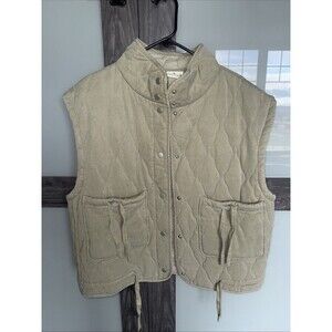 Urban Daizy Women's Quilted padded Oversized Boxy Vest Size M (Retail $71.00)